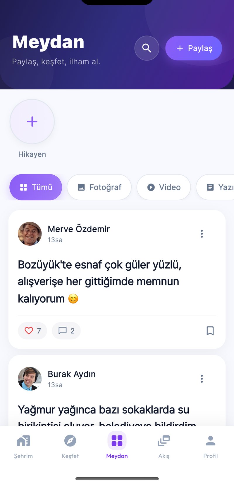 Onbir Meydan ekranı
